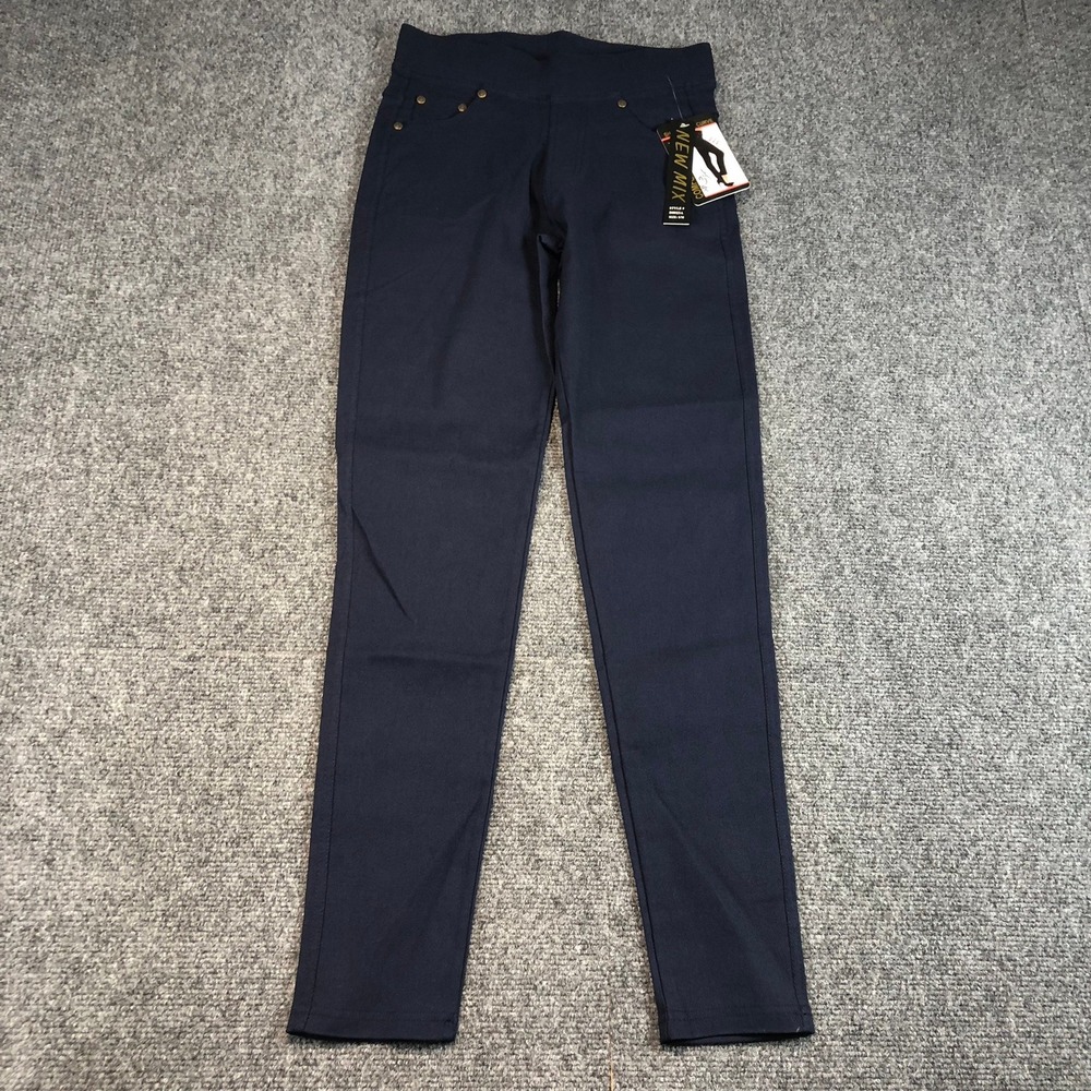 NEW MIX Navy Blue Comfort Control Shape Your Curve Pants Style D0023A Size S/M
